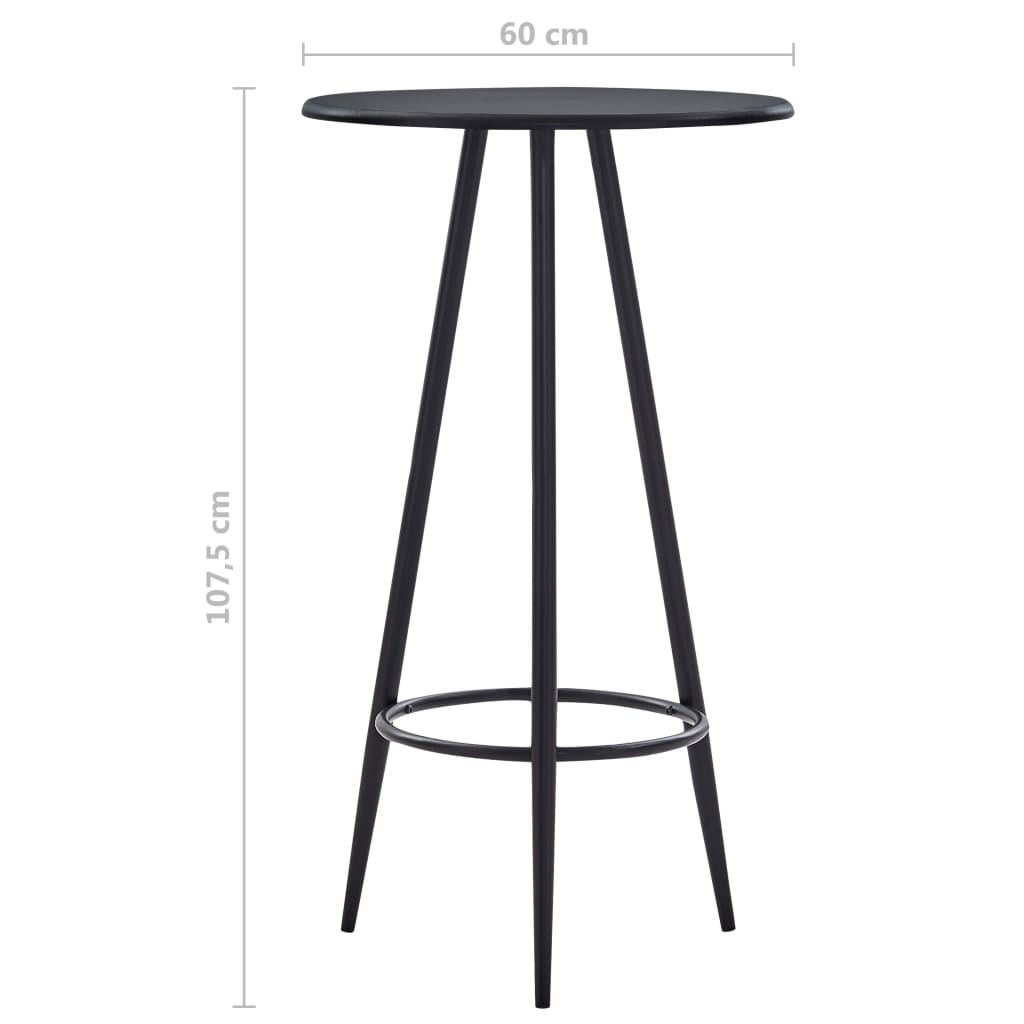 Juego De Mesa Alta Y Taburetes 3 Piezas Tela
