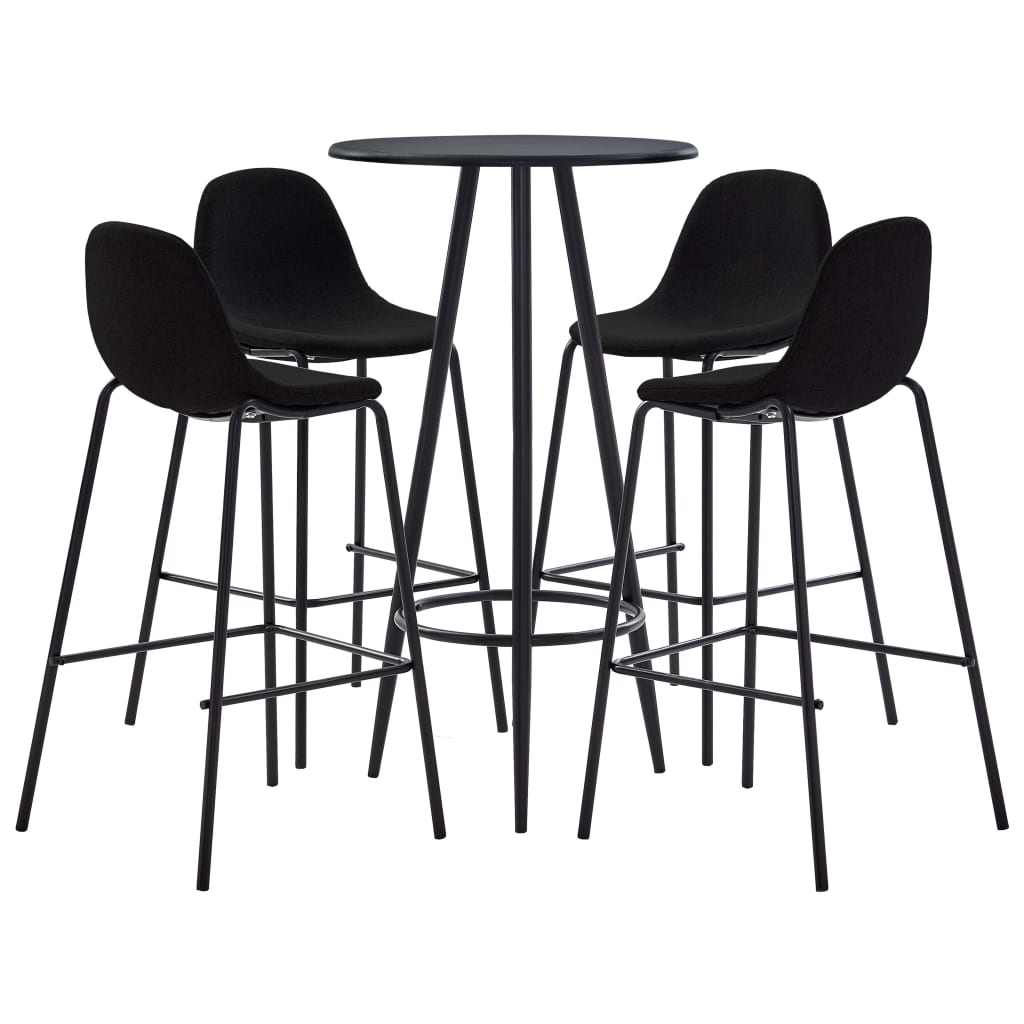 Juego De Mesa Alta Y Taburetes 3 Piezas Tela