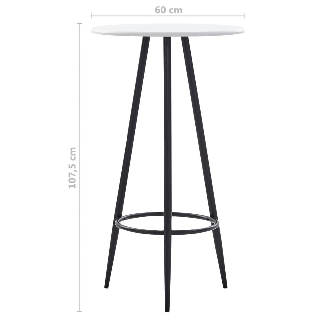 Juego De Mesa Alta Y Taburetes 3 Piezas Tela