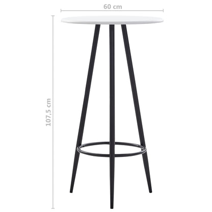 Juego De Mesa Alta Y Taburetes 3 Piezas Tela