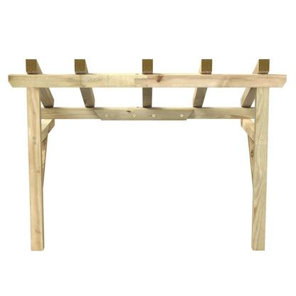 Pérgola De Puerta Madera Maciza De Pino