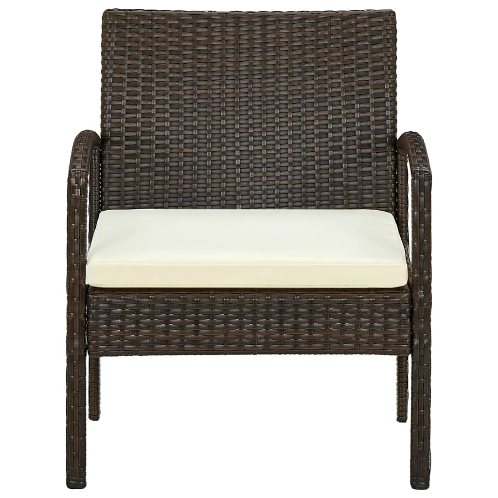 Silla De Jardín Con Cojín Ratán Sintético