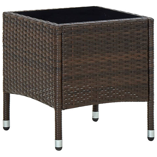 Mesa De Jardín Ratán Sintético 40X40X45 Cm