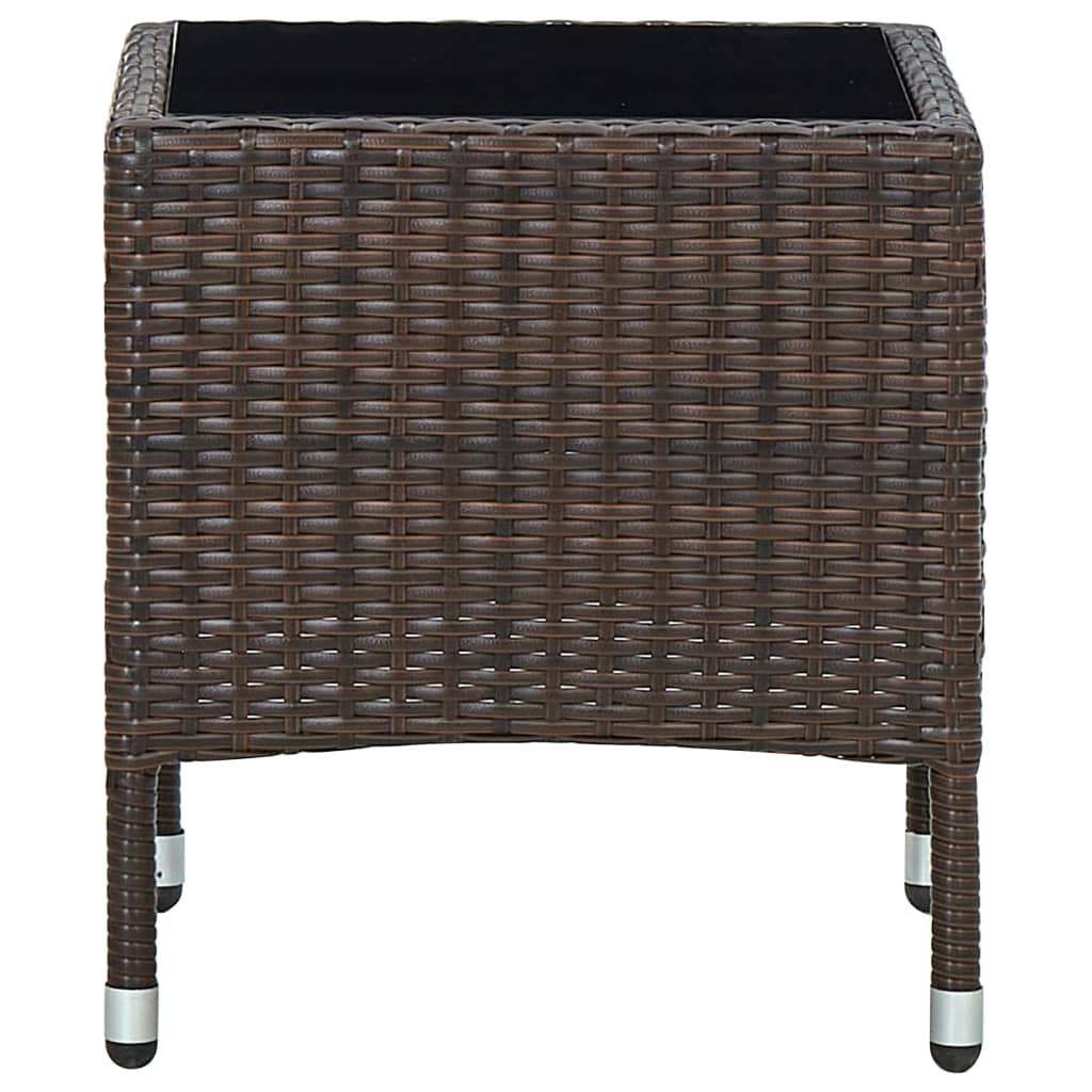 Mesa De Jardín Ratán Sintético 40X40X45 Cm