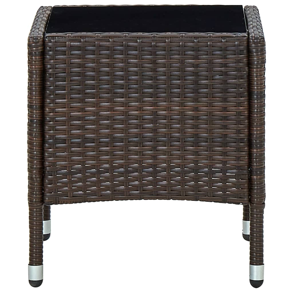 Mesa De Jardín Ratán Sintético 40X40X45 Cm