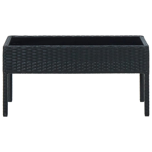 Mesa De Jardín Ratán Sintético 75X40X37 Cm