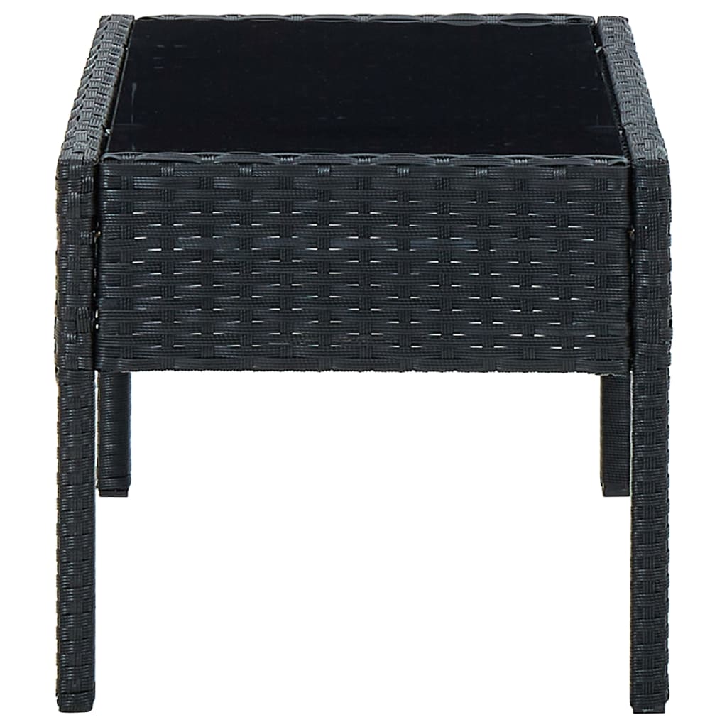 Mesa De Jardín Ratán Sintético 75X40X37 Cm
