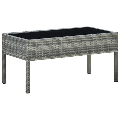 Mesa De Jardín Ratán Sintético 75X40X37 Cm