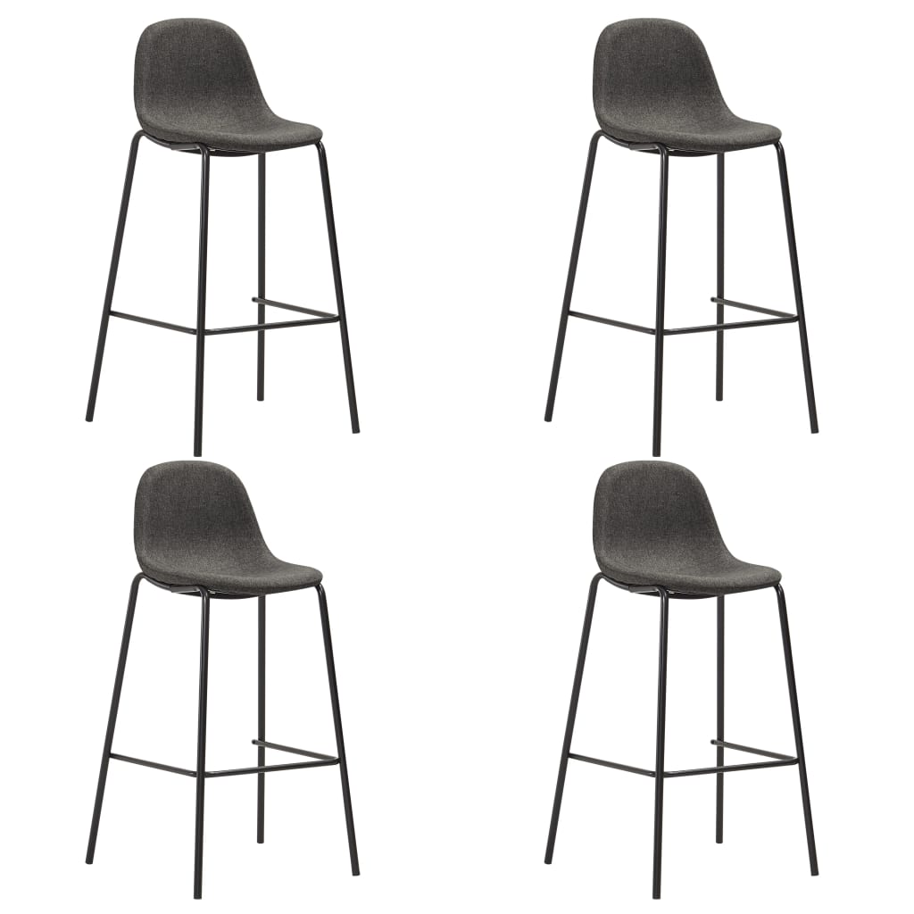 Juego De Mesa Alta Y Taburetes 5 Piezas Tela