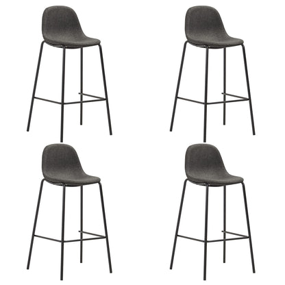 Juego De Mesa Alta Y Taburetes 5 Piezas Tela