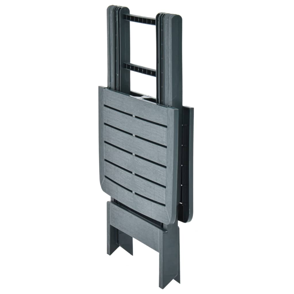 Mesa De Jardín Plegable De Plástico 79X72X70 Cm