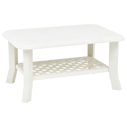 Mesa De Centro De Plástico Gris 90X60X46 Cm
