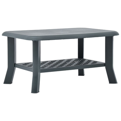 Mesa De Centro De Plástico Gris 90X60X46 Cm