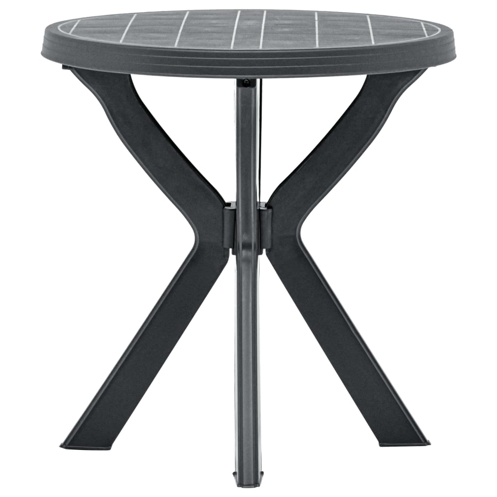 Mesa Bistro Gris Plástico Ø70 Cm