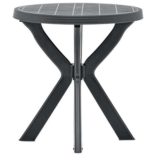 Mesa Bistro Gris Plástico Ø70 Cm