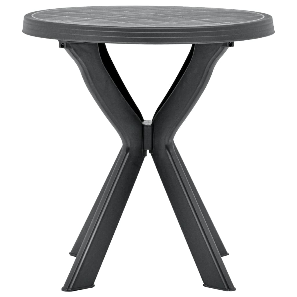 Mesa Bistro Gris Plástico Ø70 Cm