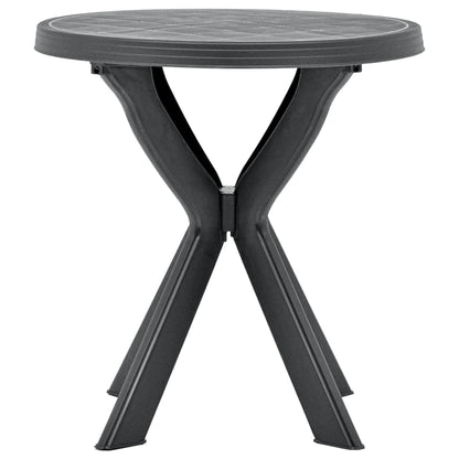 Mesa Bistro Gris Plástico Ø70 Cm