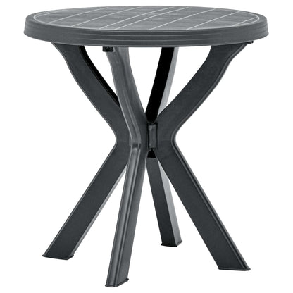 Mesa Bistro Gris Plástico Ø70 Cm