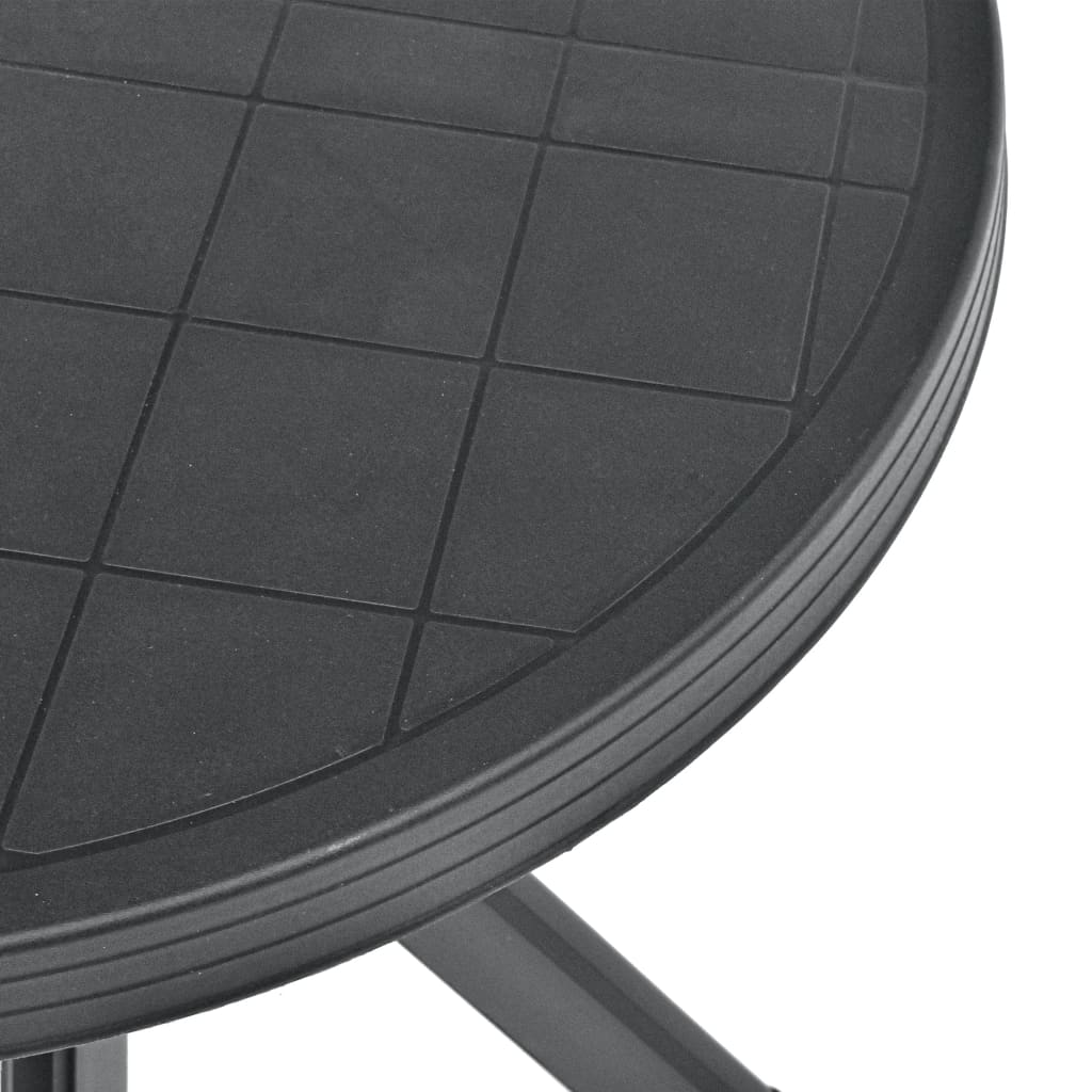 Mesa Bistro Gris Plástico Ø70 Cm