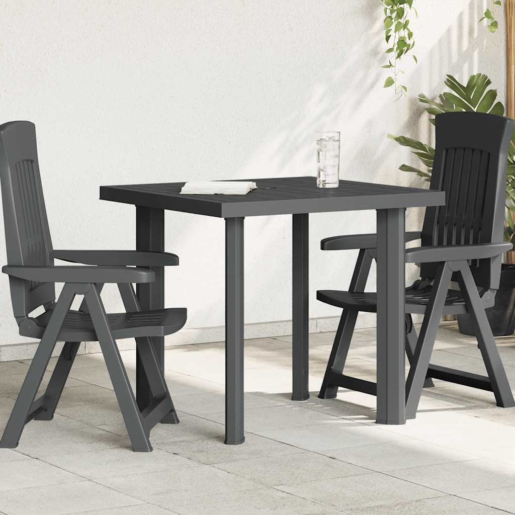 Mesa De Jardín De Plástico 80X75X72 Cm