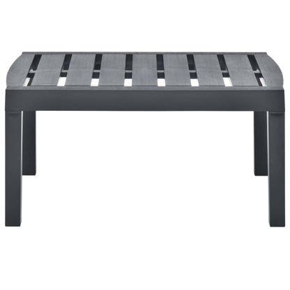 Mesa De Jardín De Plástico Gris 78X55X38 Cm