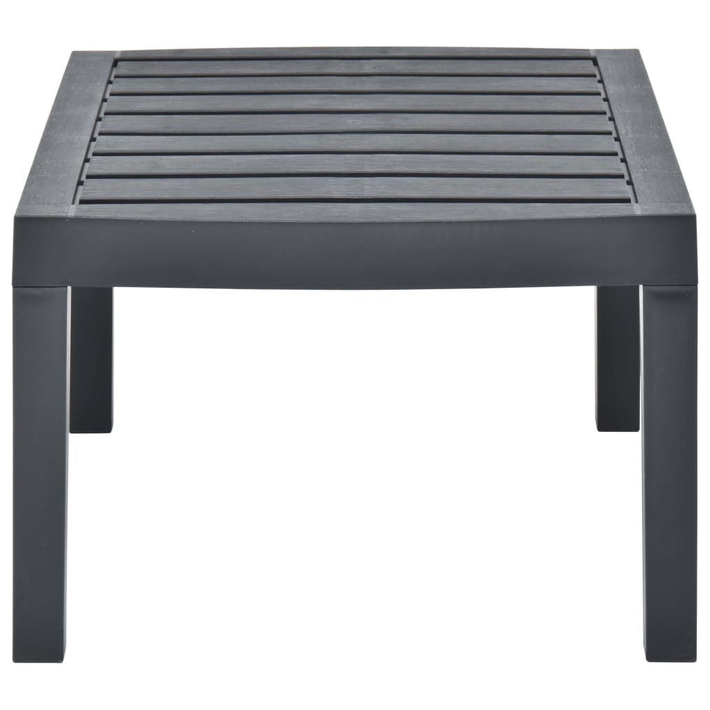 Mesa De Jardín De Plástico Gris 78X55X38 Cm