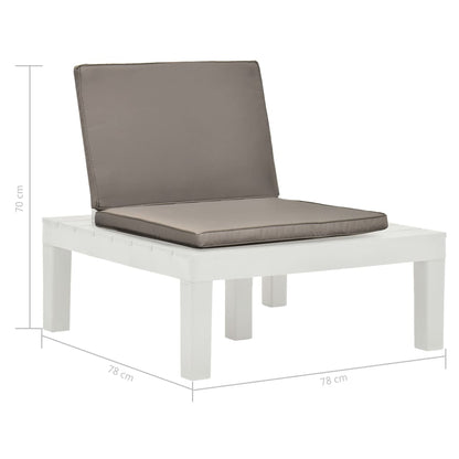Tumbona De Jardín Con Cojín Plástico