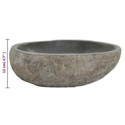 Lavabo Ovalado Piedra De Río (29-38)X(24-31) Cm