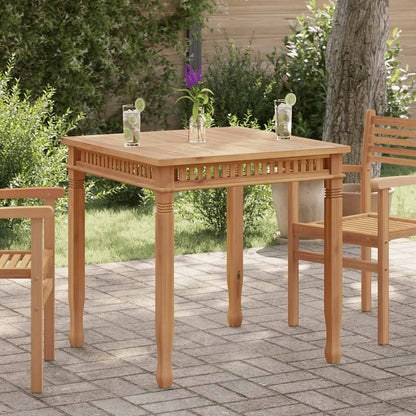 Mesa De Comedor De Jardín Madera Maciza De Teca 120X65X80 Cm
