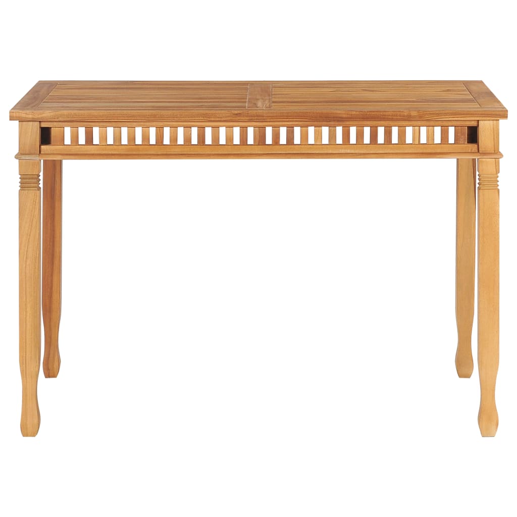 Mesa De Comedor De Jardín Madera Maciza De Teca 120X65X80 Cm