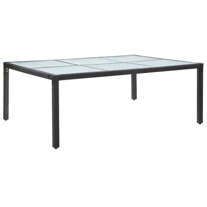 Mesa De Comedor De Jardín 200X150X74 Cm Ratán Sintético