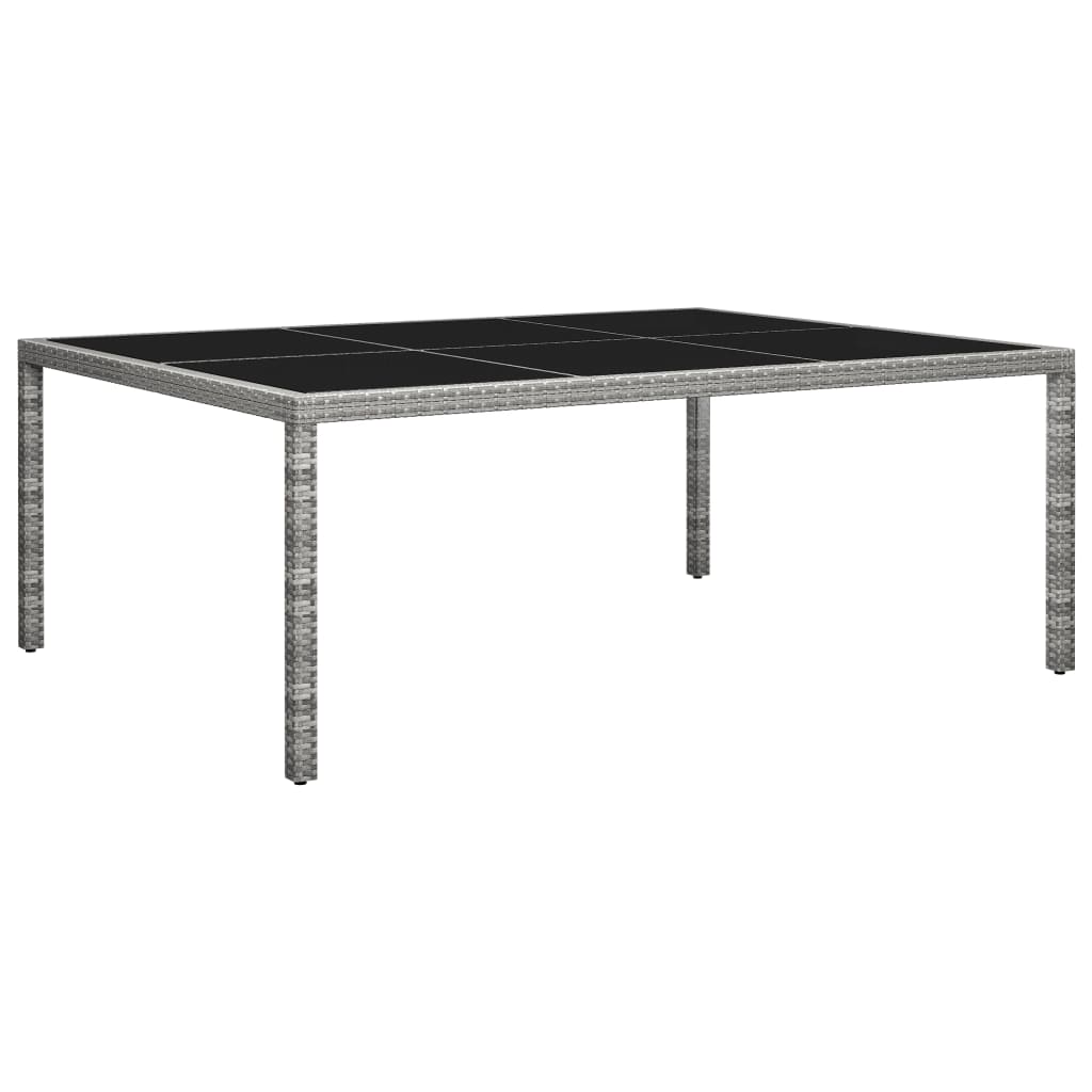 Mesa De Comedor De Jardín 200X150X74 Cm Ratán Sintético