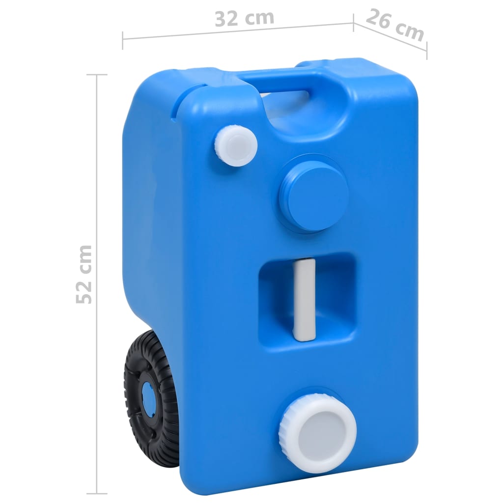 Depósito De Agua Con Ruedas Para Camping 25 L