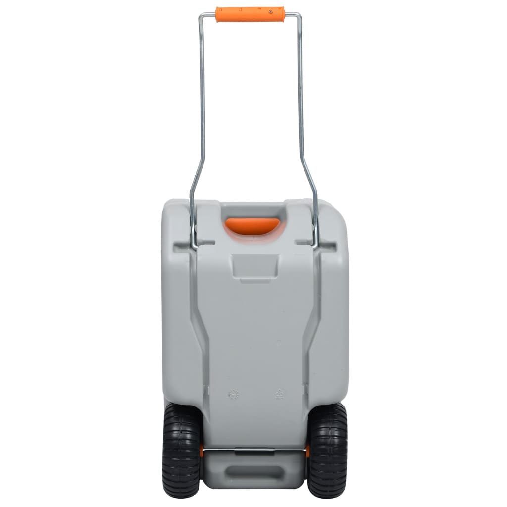 Depósito De Agua Con Ruedas Para Camping Gris 25 L