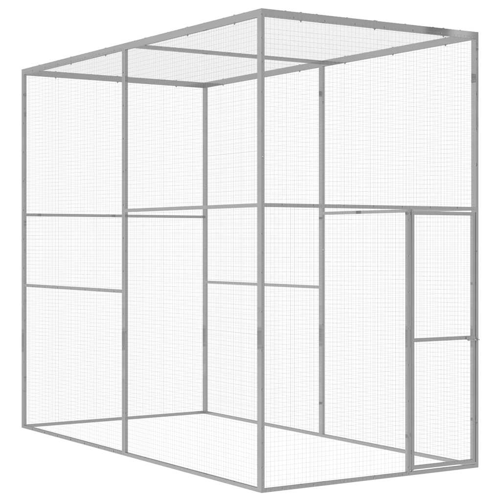Jaula Para Gatos Acero Galvanizado 3X3X2,5 M