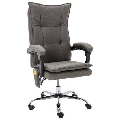 Silla De Oficina De Masaje De Tela Gris