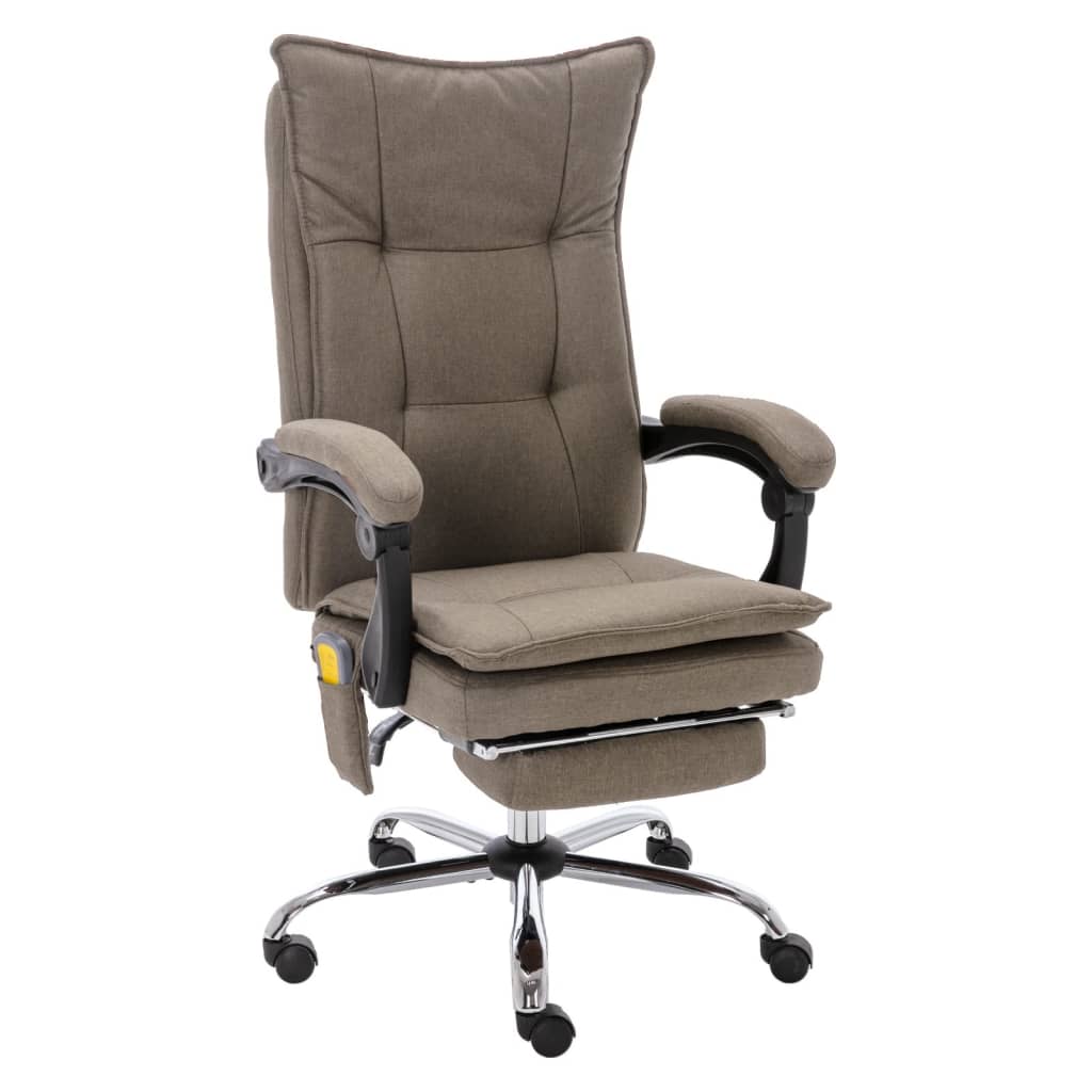 Silla De Oficina De Masaje De Tela Gris