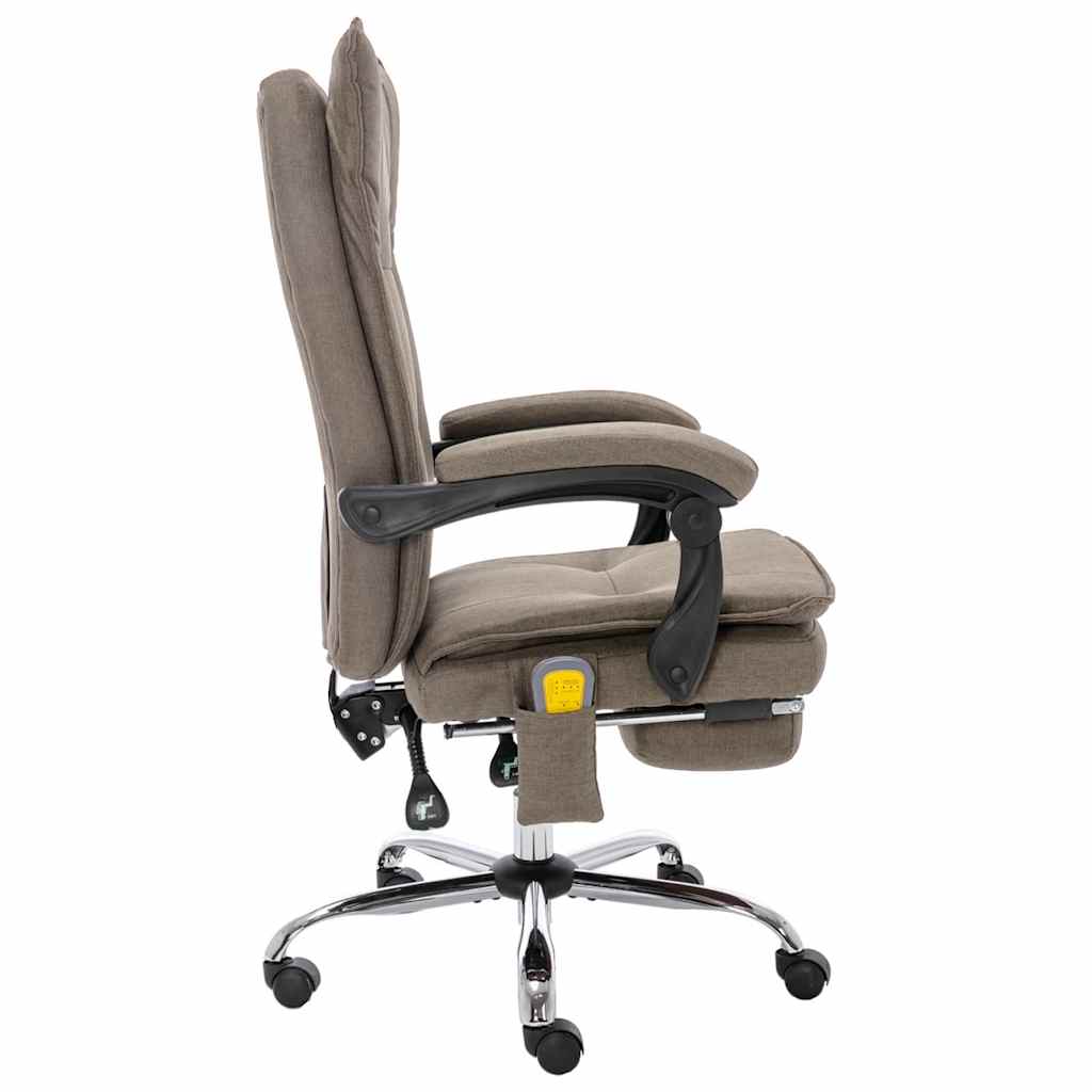 Silla De Oficina De Masaje De Tela Gris