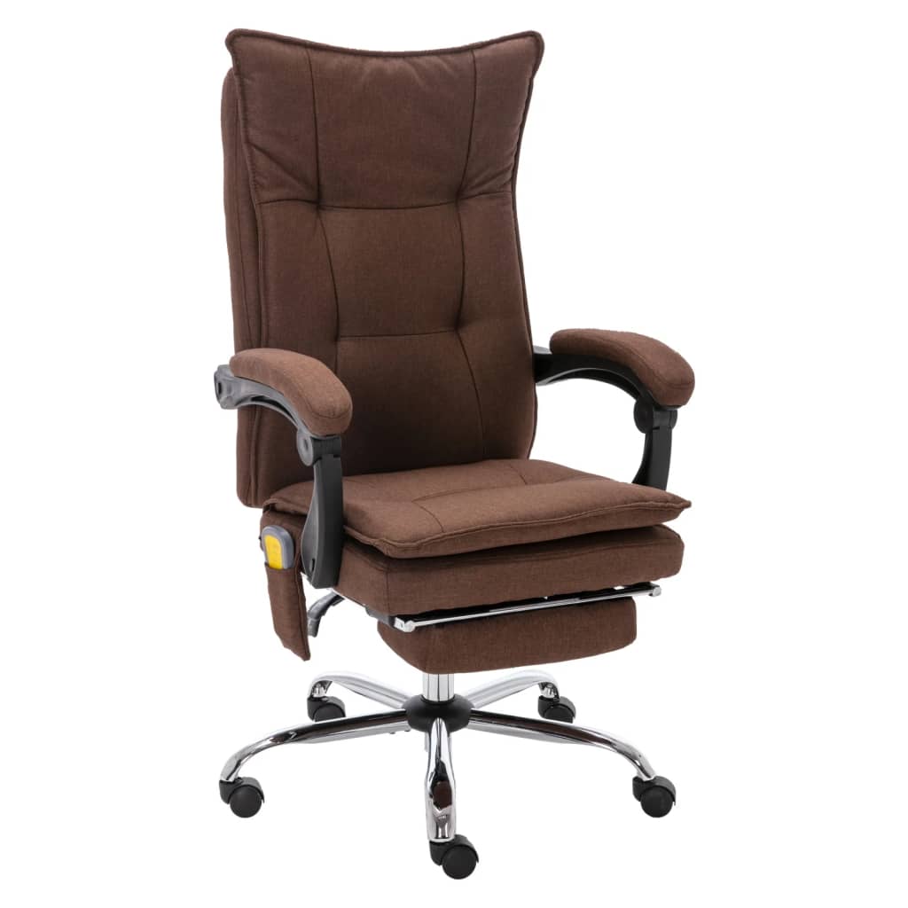 Silla De Oficina De Masaje De Tela Gris