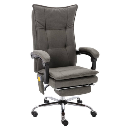 Silla De Oficina De Masaje De Tela Gris