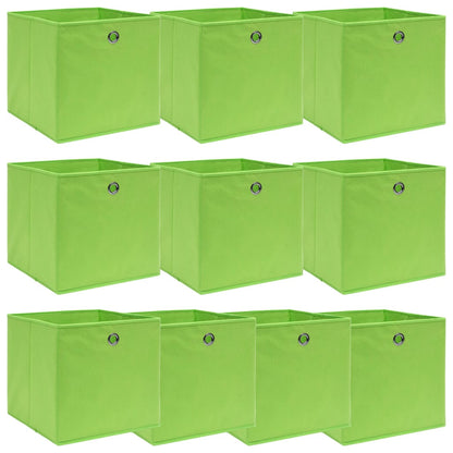 Caja De Almacenaje Con Tapa 4 Uds Tela Azul Celeste 32X32X32 Cm