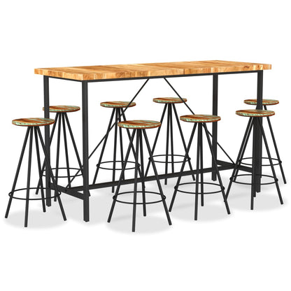 Set De Muebles De Bar 9 Piezas