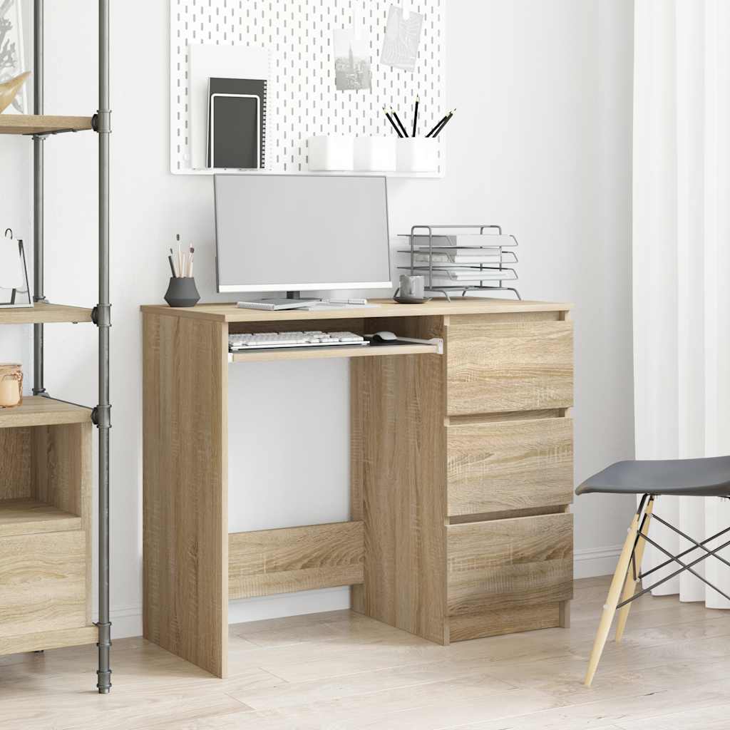 Escritorio De Madera Contrachapada 90X45X76 Cm