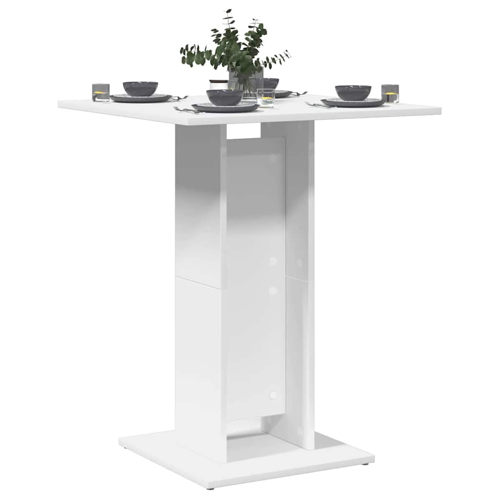 Mesa De Bistró De De 60X60X75 Cm, Fabricada En Madera De Ingeniería