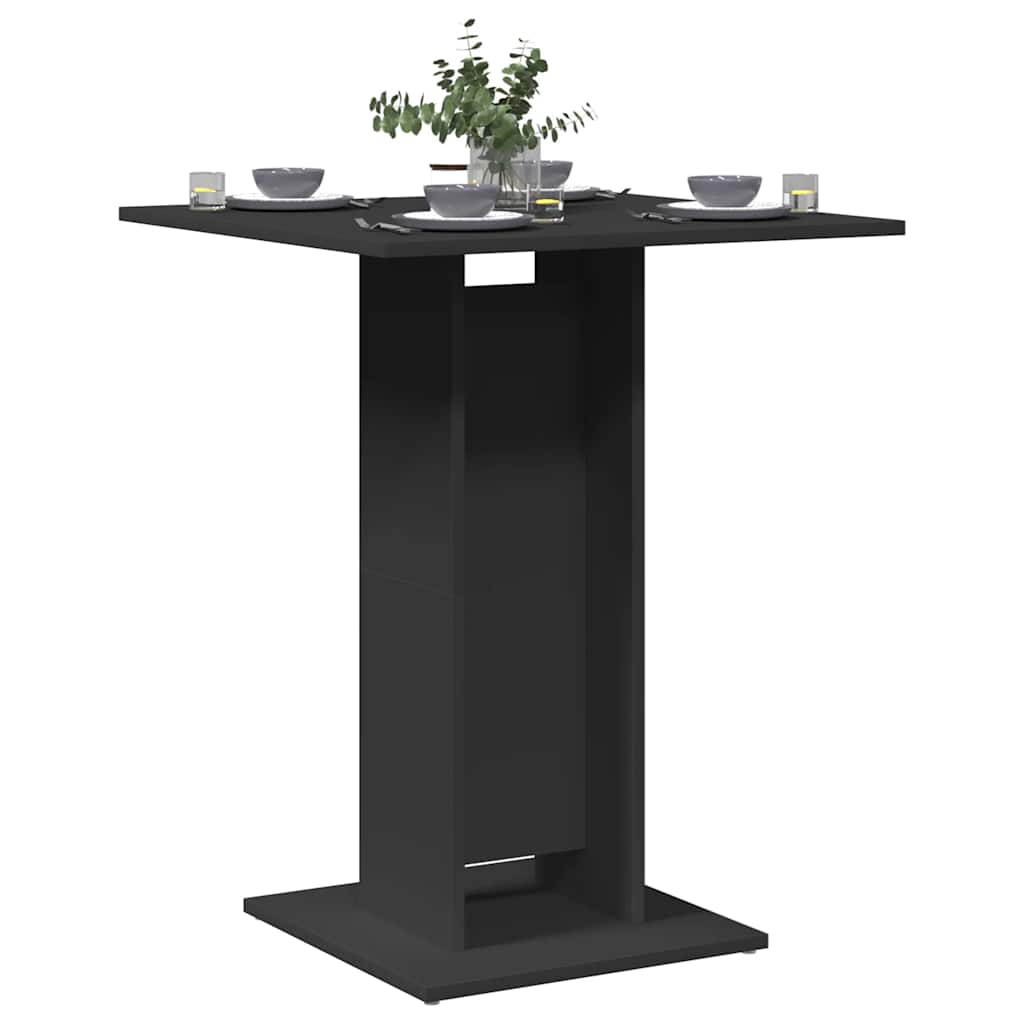 Mesa De Bistró De De 60X60X75 Cm, Fabricada En Madera De Ingeniería