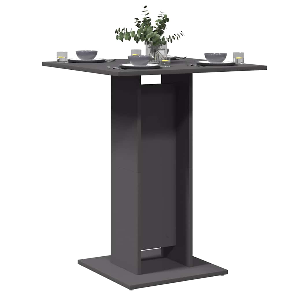 Mesa De Bistró De De 60X60X75 Cm, Fabricada En Madera De Ingeniería