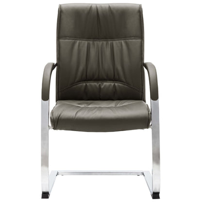 Silla De Oficina Voladiza De Cuero Sintético