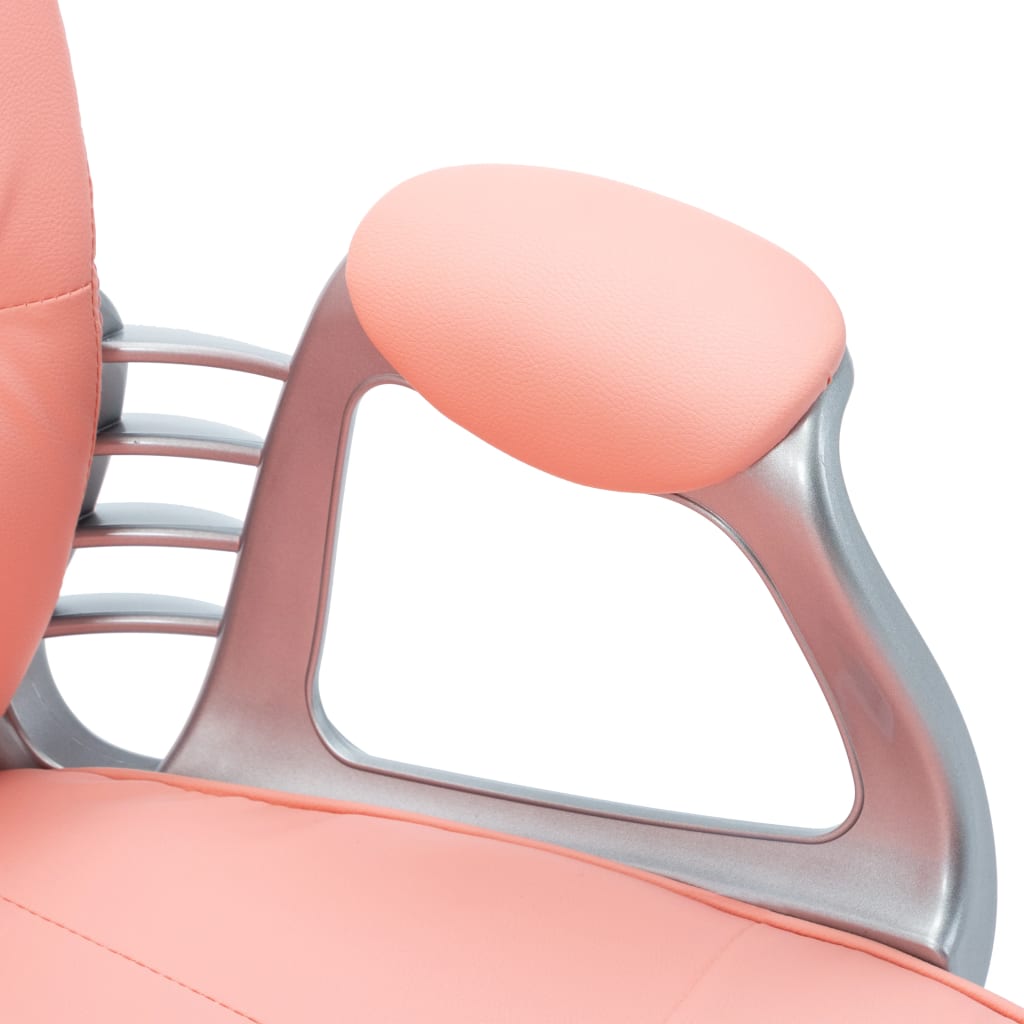 Silla De Oficina Giratoria De Cuero Sintético
