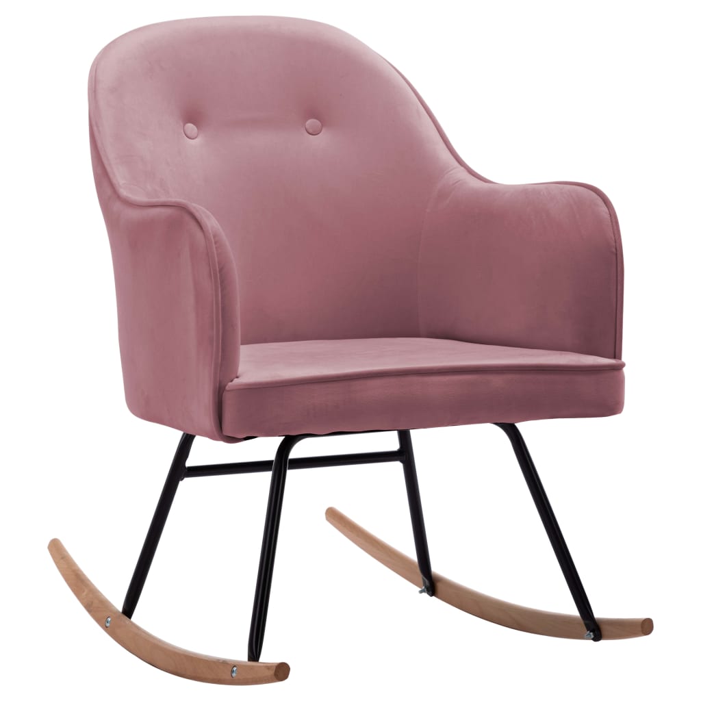 Silla Mecedora De Terciopelo