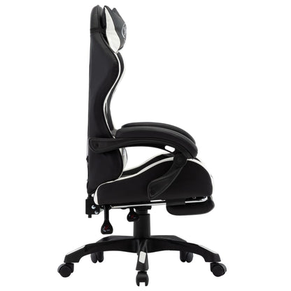 Silla Gaming Con Reposapiés Cuero Sintético